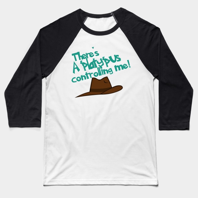 Platypus Controlling Me Baseball T-Shirt by CommonKurtisE